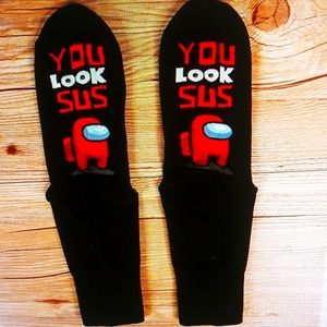 Among Us Socks Sox YOU LOOK SUS Funny Impostor | …